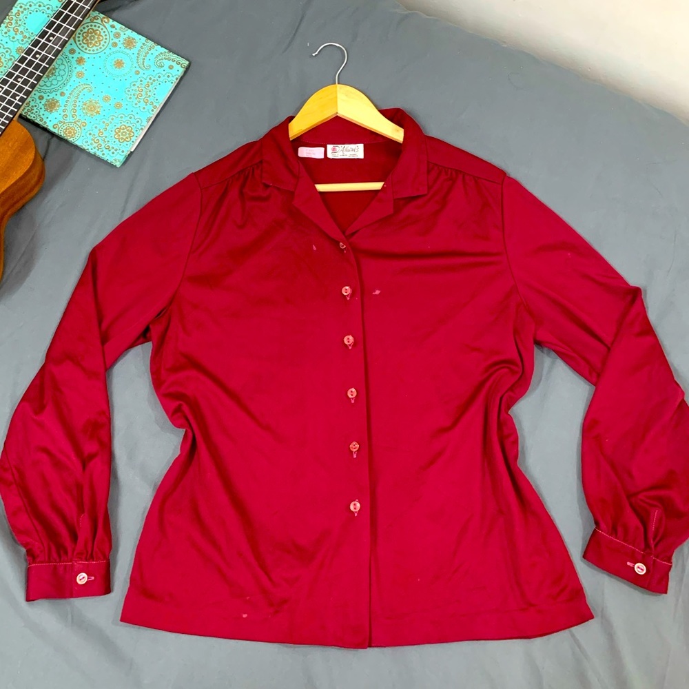 Maroon Blouse/Shirt - Picture 1 of 2